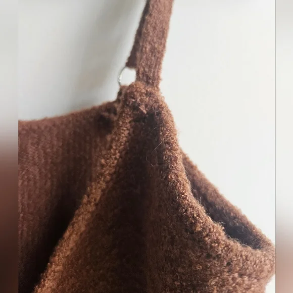 Lulus Brown Cutout Midi Sweater Dress in Women's M - Picture 9 of 16